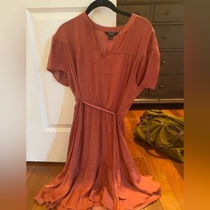 Simply Vera, M, burnt orange / deep salmon, dress summer to fall